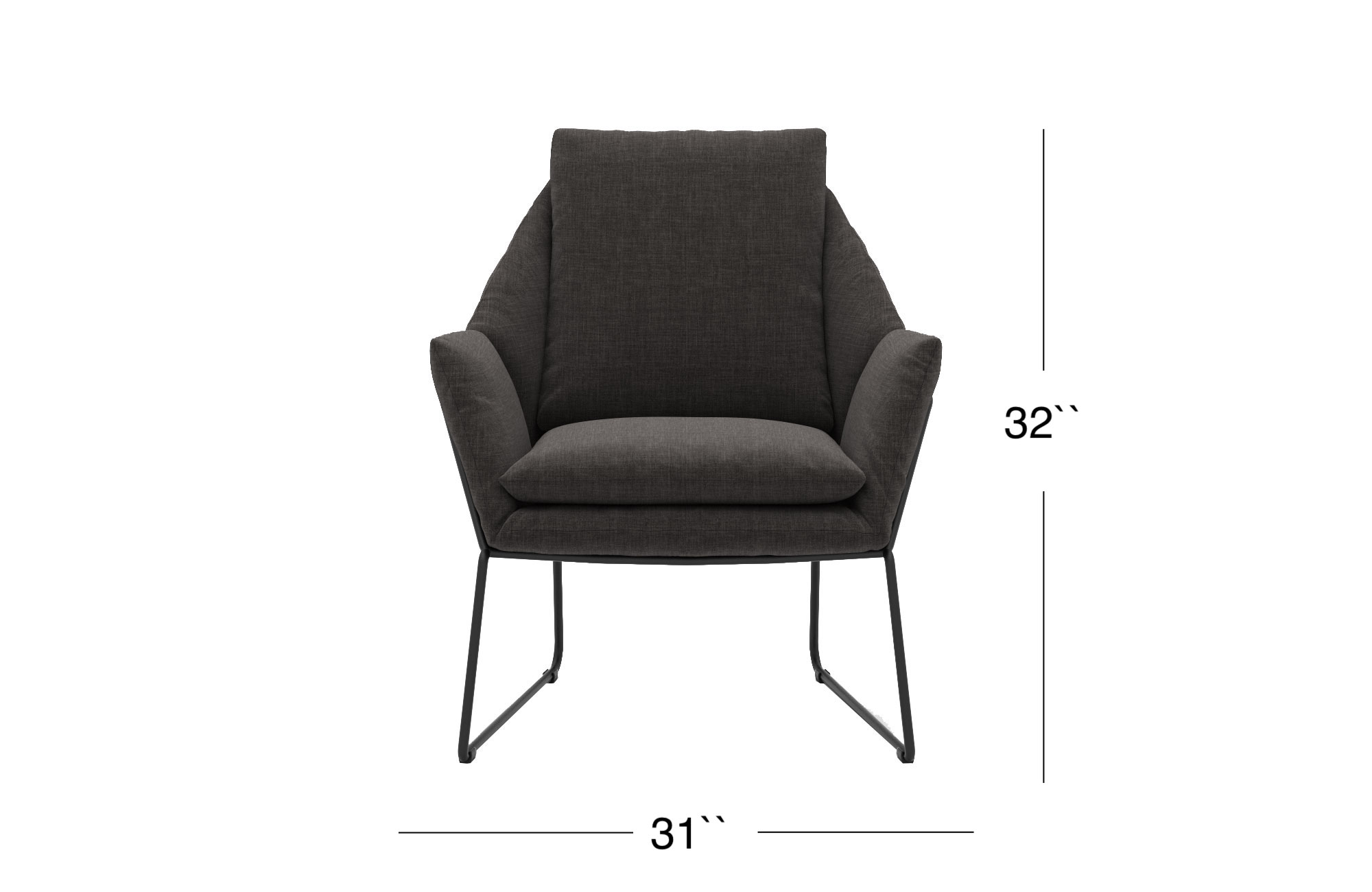 Melana Lounge Chair - Black