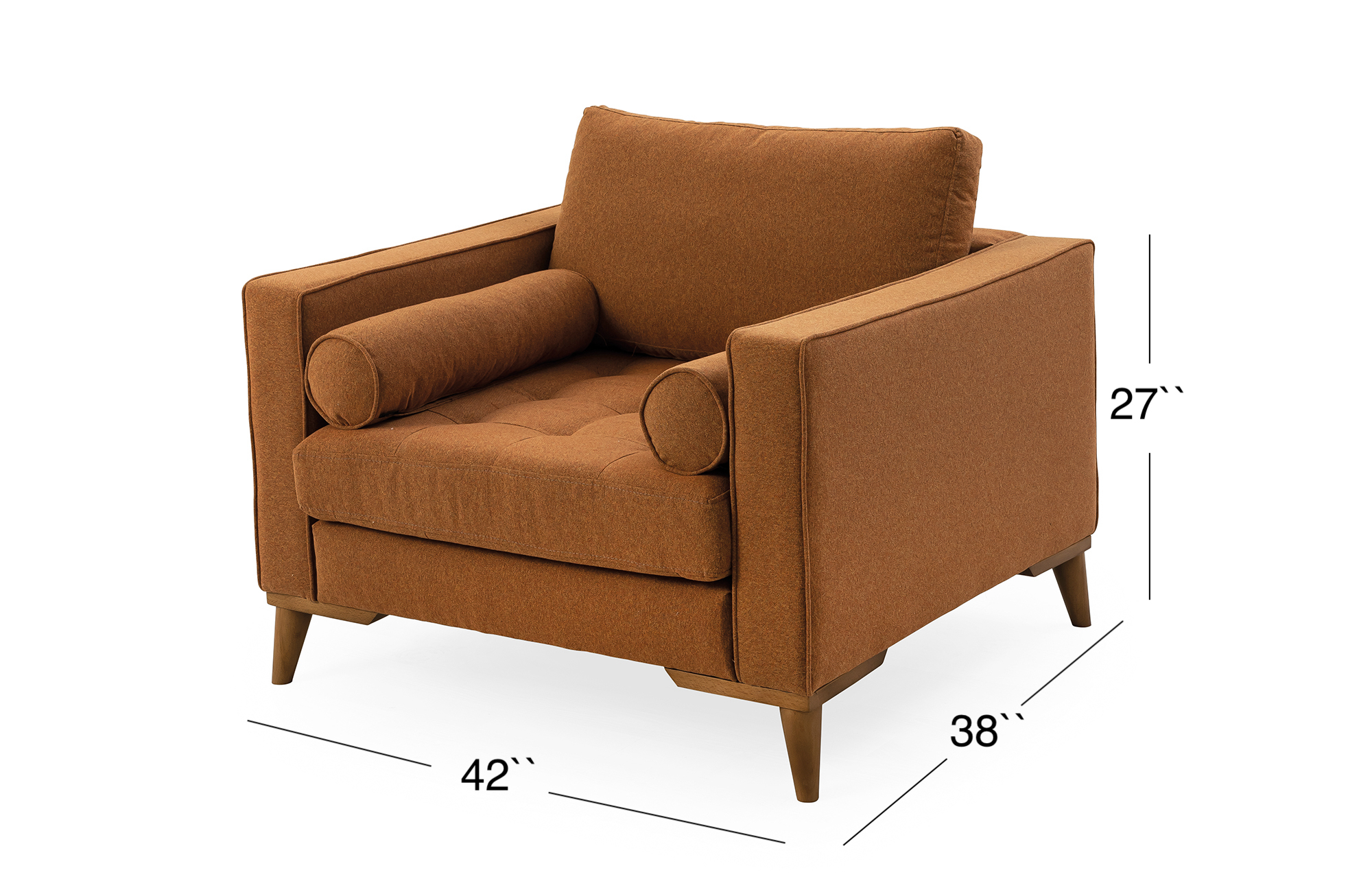 Midtown Lounge Chair - Caramel